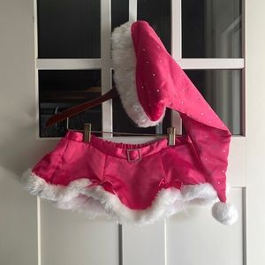 Victoria's Secret Santa Skirt and Hat